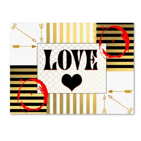 Trademark Fine Art LightBoxJournal 'Gold Love' Canvas Art, 14x19 ALI10510-C1419GG